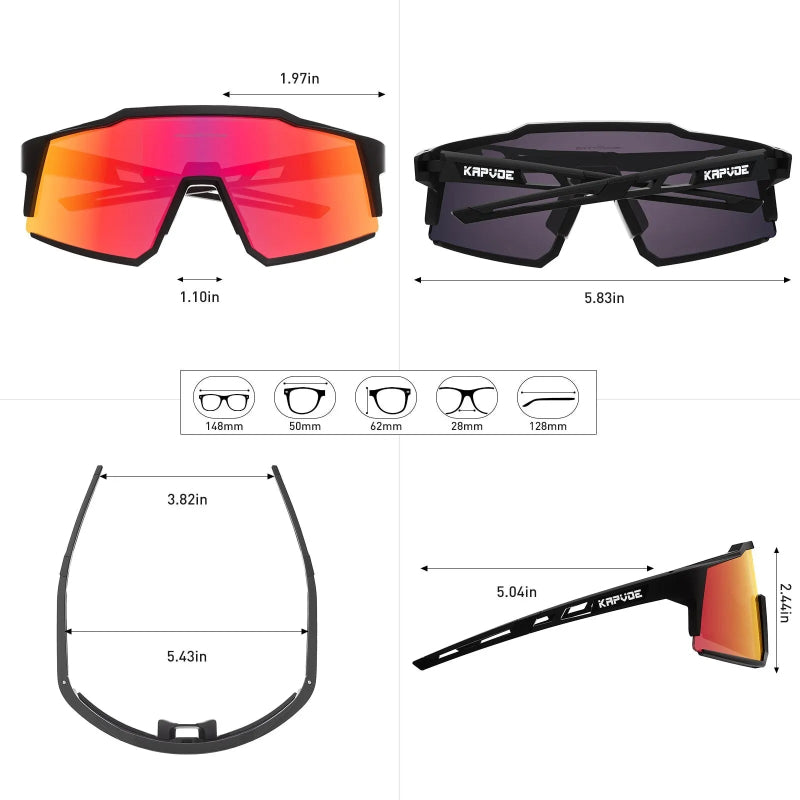 Óculos de Sol Esportivo TrilhoBravo UV400 Polarizados – Proteção e Estilo para Esportes ao Ar Livre