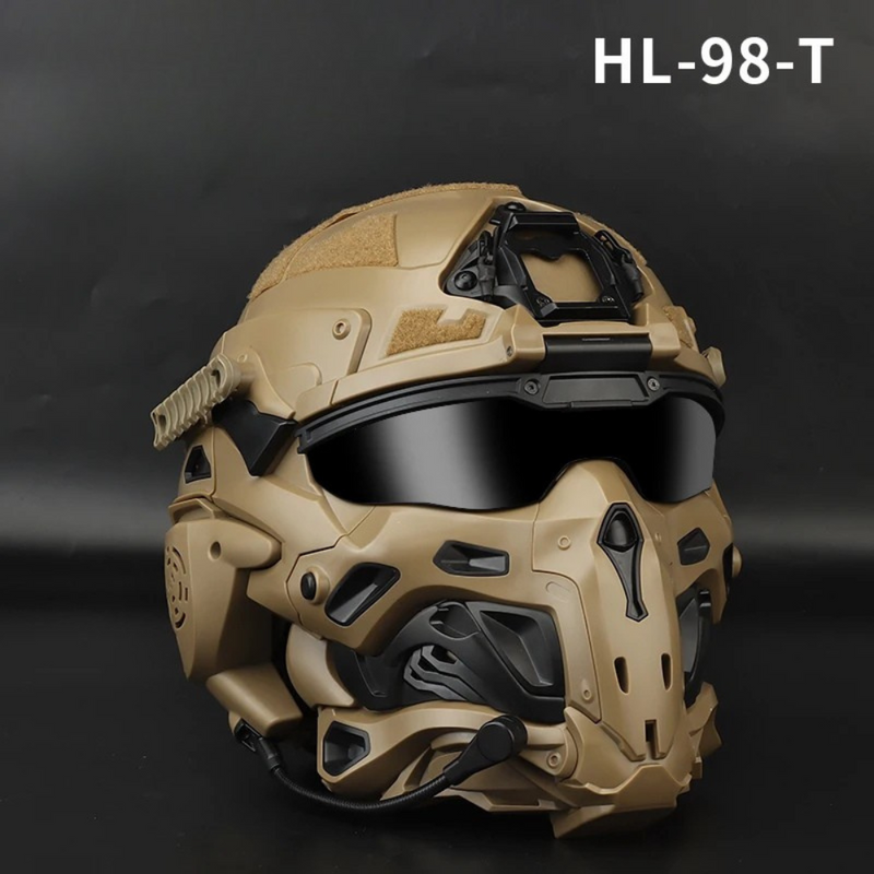 Capacete Bravo ShadowForce MK-II com Máscara e Óculos Integrados