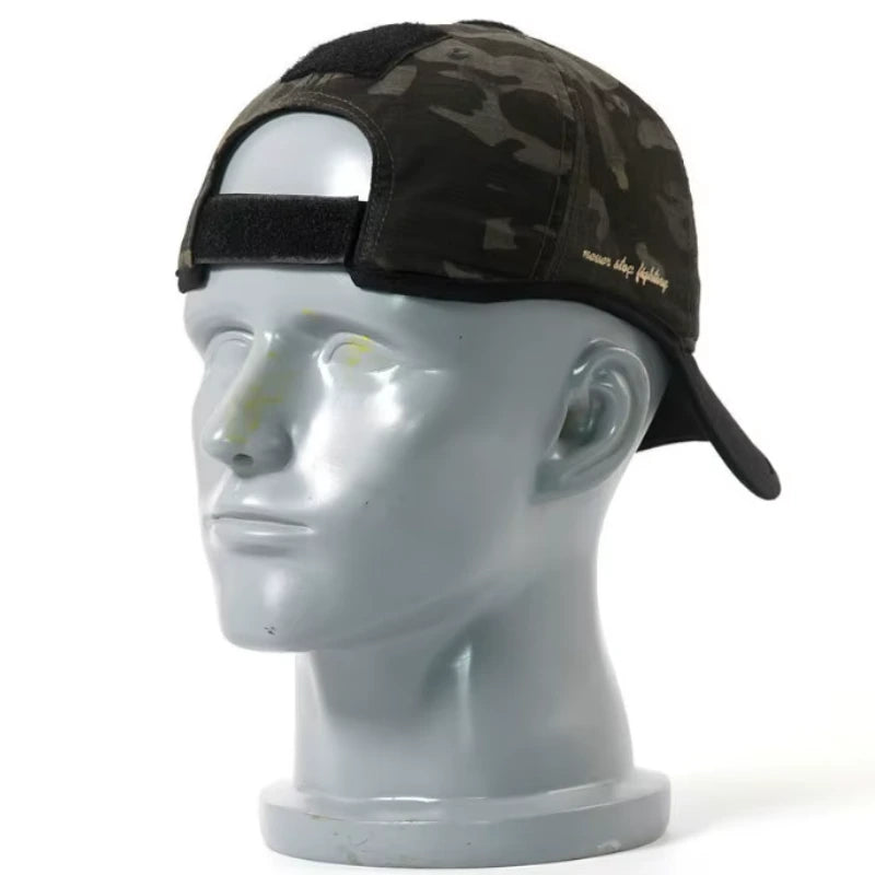 Boné Tático Warchief Poseidon - Estilo Militar e Camuflado para Caça e Esportesa