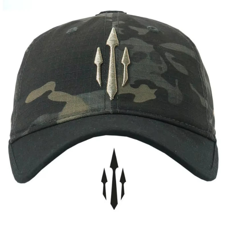 Boné Tático Warchief Poseidon - Estilo Militar e Camuflado para Caça e Esportes