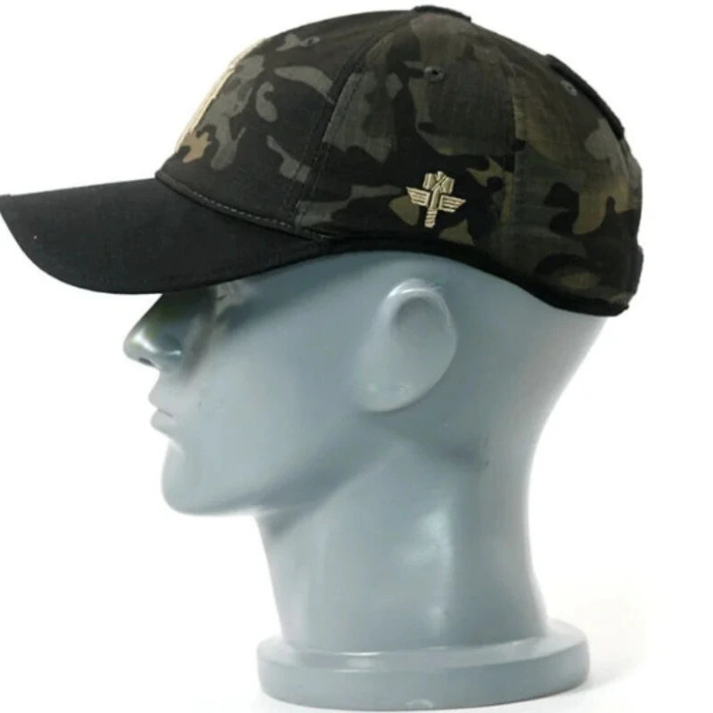 Boné Tático Warchief Poseidon - Estilo Militar e Camuflado para Caça e Esportes