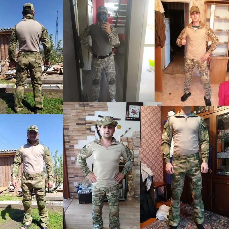 **Camisa Militar Tática Ripstop Masculina - Camuflagem, Manga Longa, Anti-Rugas e à Prova d'Água para Caça, Hiking e Airsoft | Bravo Equipamentos