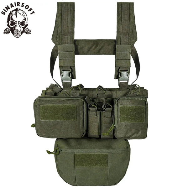 Colete Tático CS Match Airsoft – Sistema Molle, Bolsos Táticos e Nylon Resistente