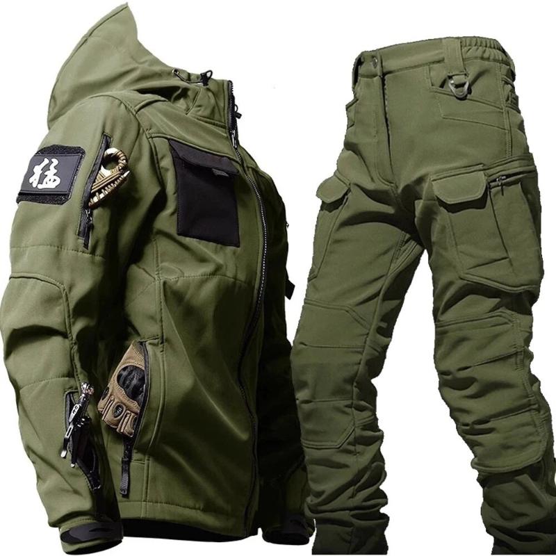 Conjunto Militar Falcon Bravo™ - Calça e Blusa Impermeável, Corta-Vento, à Prova d’Água e Resistente para Todas as Ocasiões