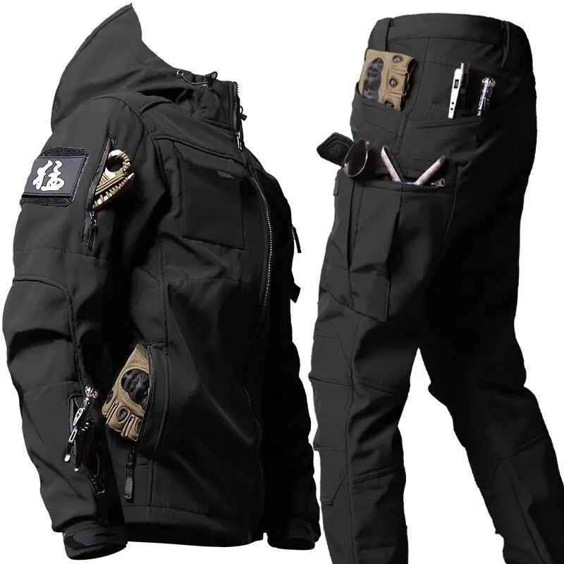 Conjunto Militar Falcon Bravo™ - Calça e Blusa Impermeável, Corta-Vento, à Prova d’Água e Resistente para Todas as Ocasiões