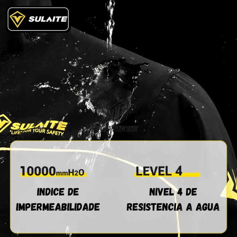 Conjunto de Capa de Chuva para Motociclista - Impermeável e Resistente para Qualquer Clima