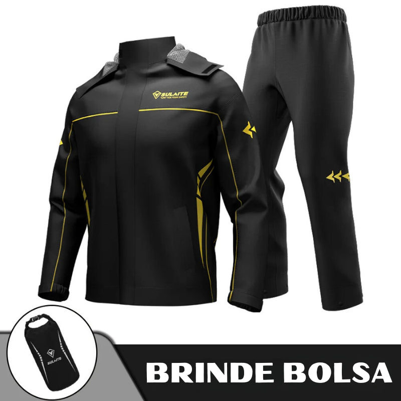 Conjunto de Capa de Chuva para Motociclista - Impermeável e Resistente para Qualquer Clima