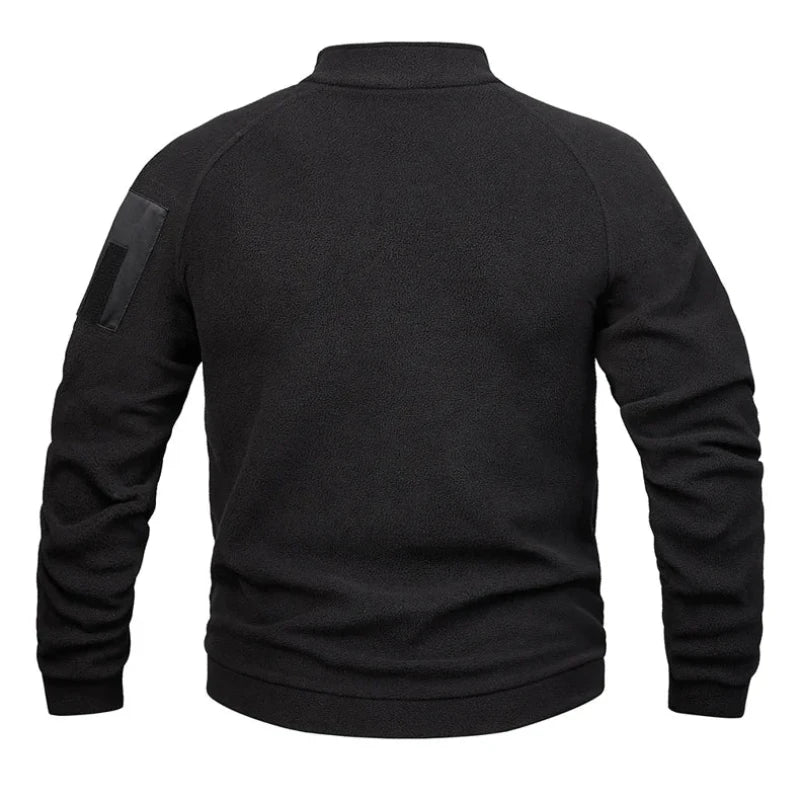 Jaqueta Tática Masculina com Forro Polar - Térmica, Corta-vento e Ideal para Camping e Caminhadas