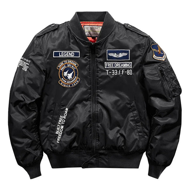 Jaqueta Tática Masculina Piloto Bravo - Estilo Aviador, Conforto e Resistência