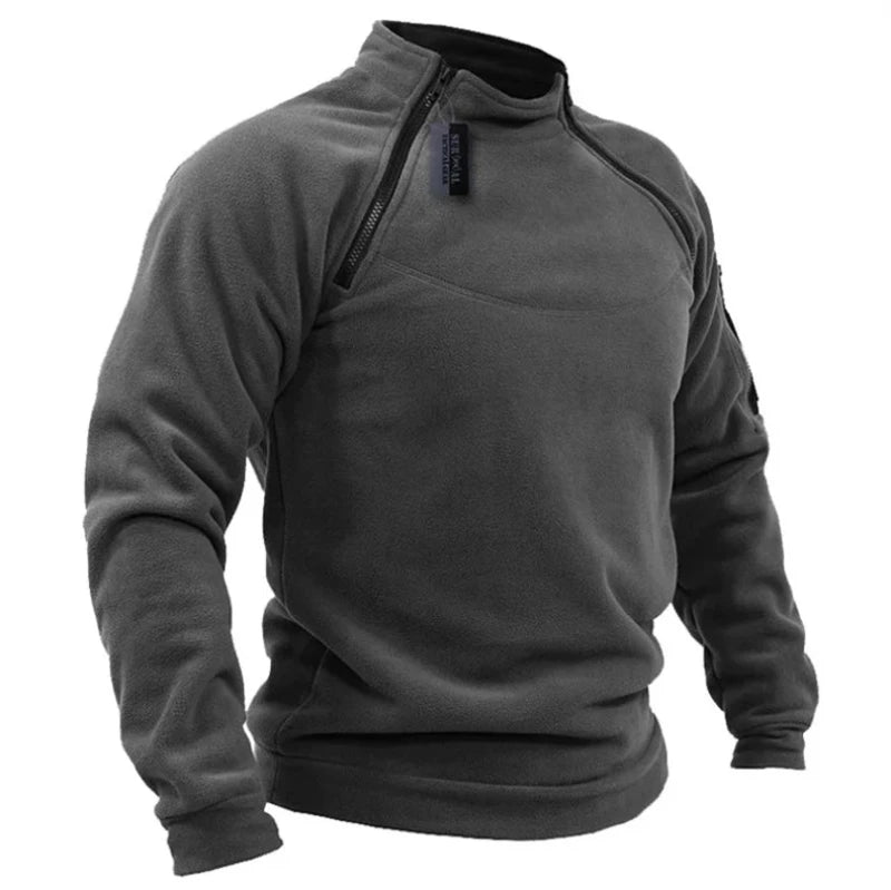 Jaqueta Tática Masculina com Forro Polar - Térmica, Corta-vento e Ideal para Camping e Caminhadas