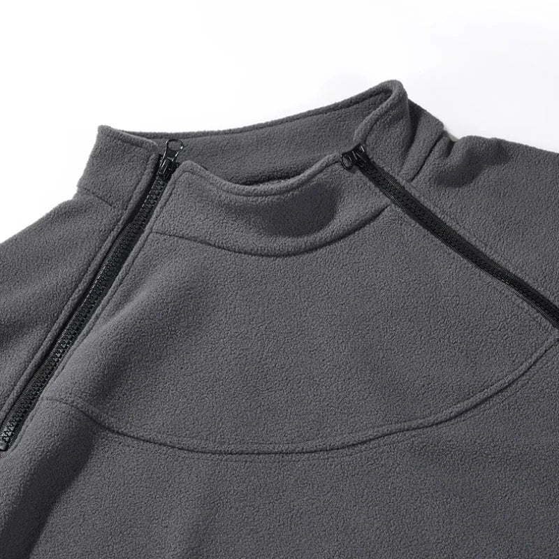 Jaqueta Tática Masculina com Forro Polar - Térmica, Corta-vento e Ideal para Camping e Caminhadas
