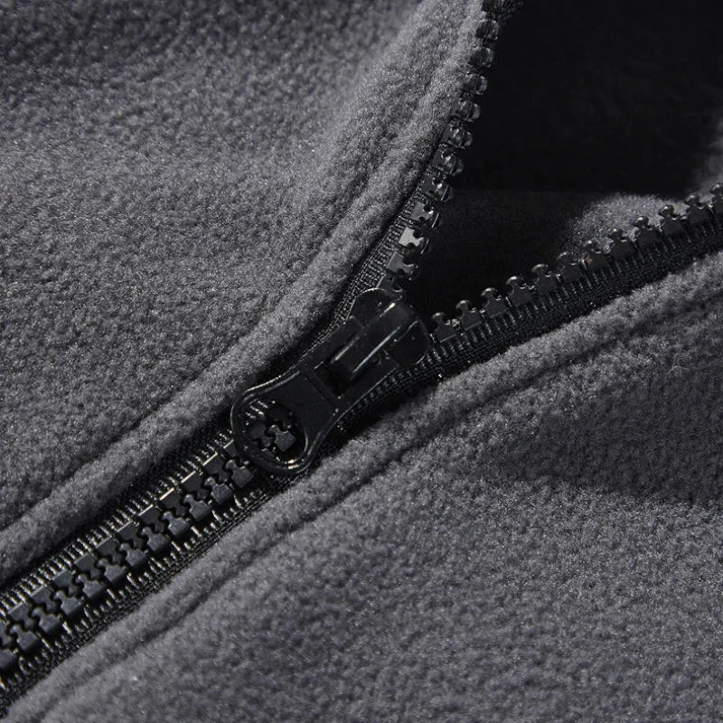 Jaqueta Tática Masculina com Forro Polar - Térmica, Corta-vento e Ideal para Camping e Caminhadas