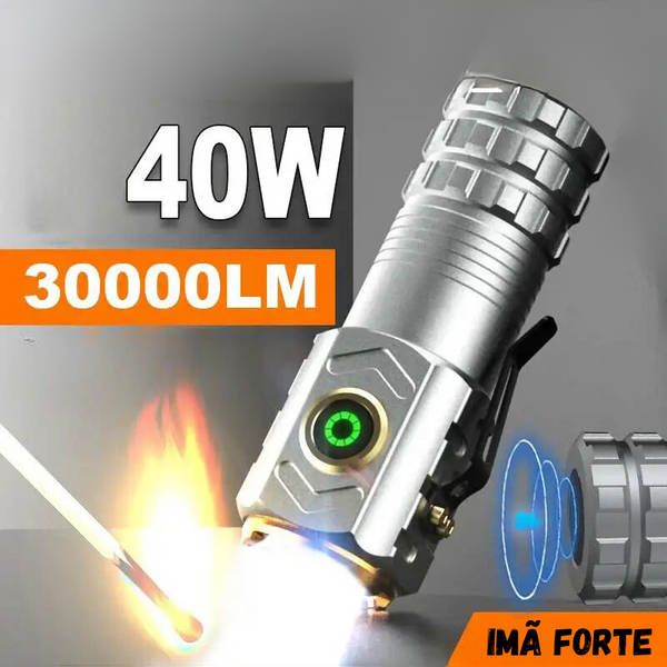 Lanterna Tatica UltraMax e Ultra Potente em Aluminio  | Recarga Rápida e À Prova D'Água