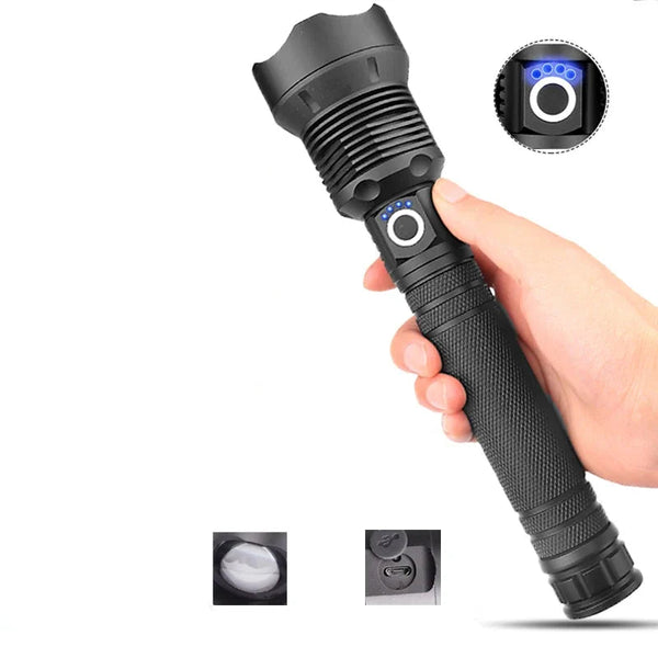 Lanterna Tática Militar NightForce LED -  50.000 Lumens