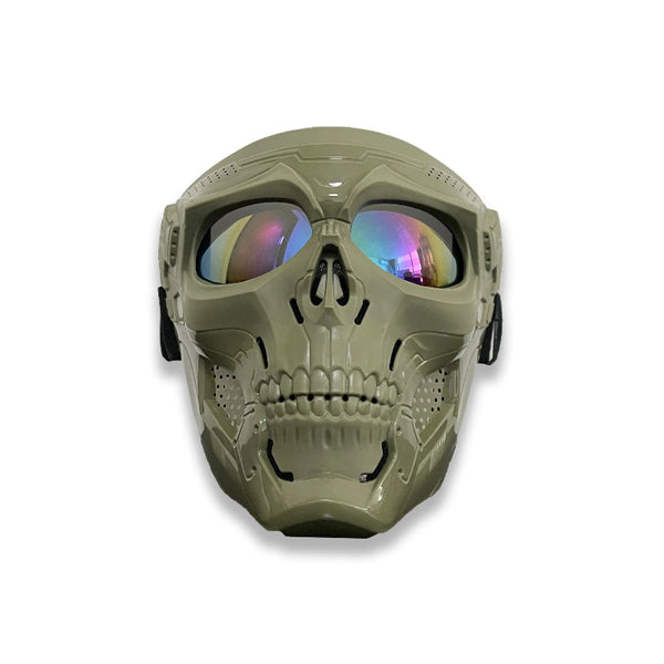 Máscara com Óculos de Motocross – Antiembaçante, Multicoloridos, Proteção Completa para Dirt Bikes e Airsoft