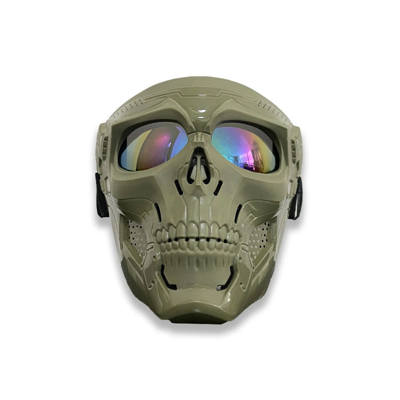 Máscara com Óculos de Motocross – Antiembaçante, Multicoloridos, Proteção Completa para Dirt Bikes e Airsoft