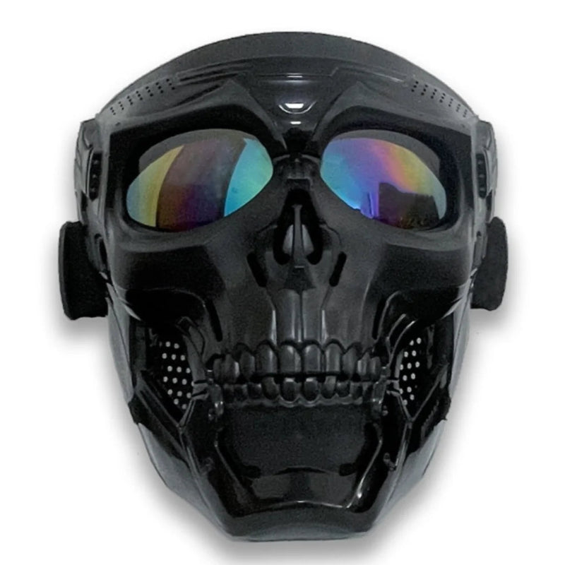 Máscara com Óculos de Motocross – Antiembaçante, Multicoloridos, Proteção Completa para Dirt Bikes e Airsoft
