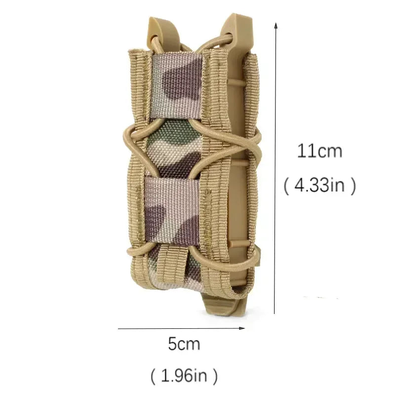 Porta Carregador Tático Coyote | Compatível com Pistolas | Resistente e Flexível