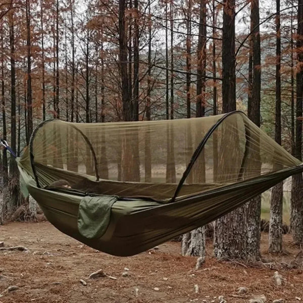 Rede de Camping com Mosquiteiro - Compacta, Leve e Ideal para Atividades ao Ar Livre