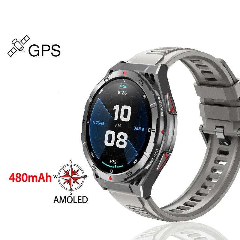 Relógio Militar FitTrack - Smartwatch Completo com GPS via Satélite
