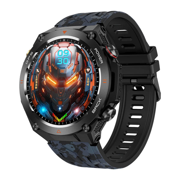 Relógio Bravo UltraNav V75 – Smartwatch com GPS, Bússola, Ligações Bluetooth e Tela HD 1.45