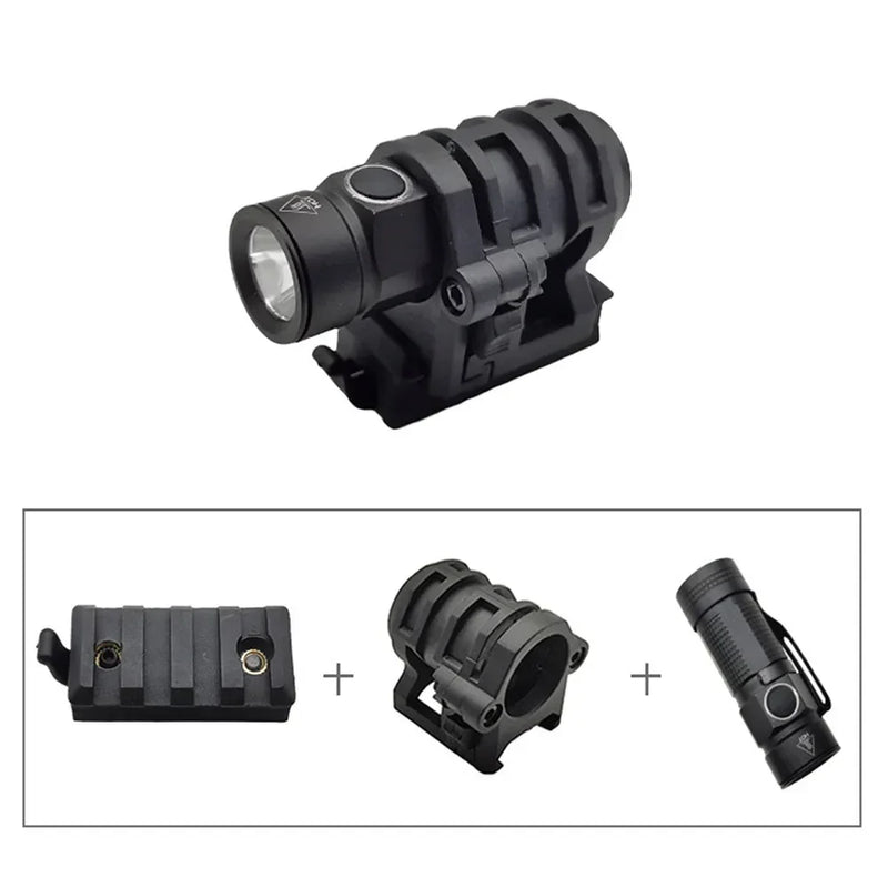 Lanterna Tática Bravo NightCore AX com Suporte para Capacete