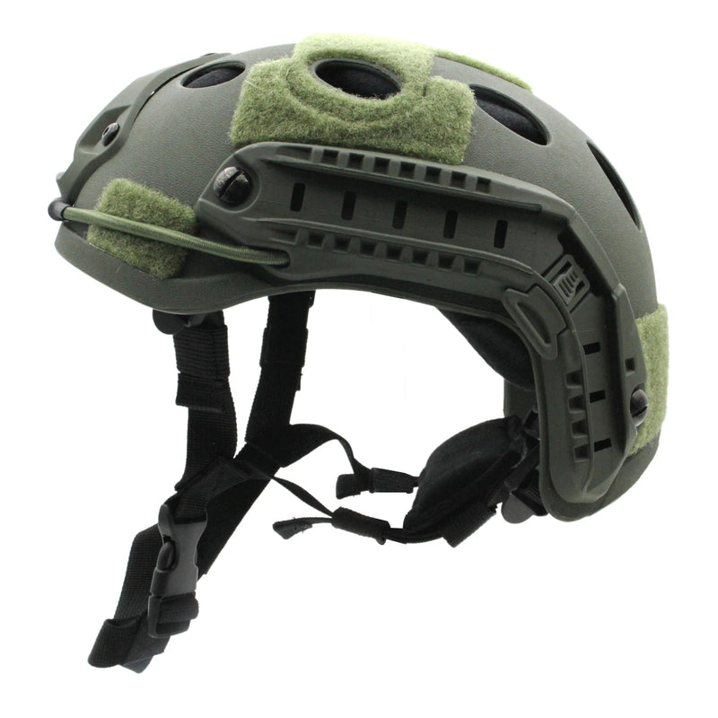 Capacete Tático Bravo Sentinel-X PJ – Modelo Airsoft com Trilhos Laterais, Ventilação Superior e Ajuste Rápido | Simulação Militar, Ciclismo e Airsoft