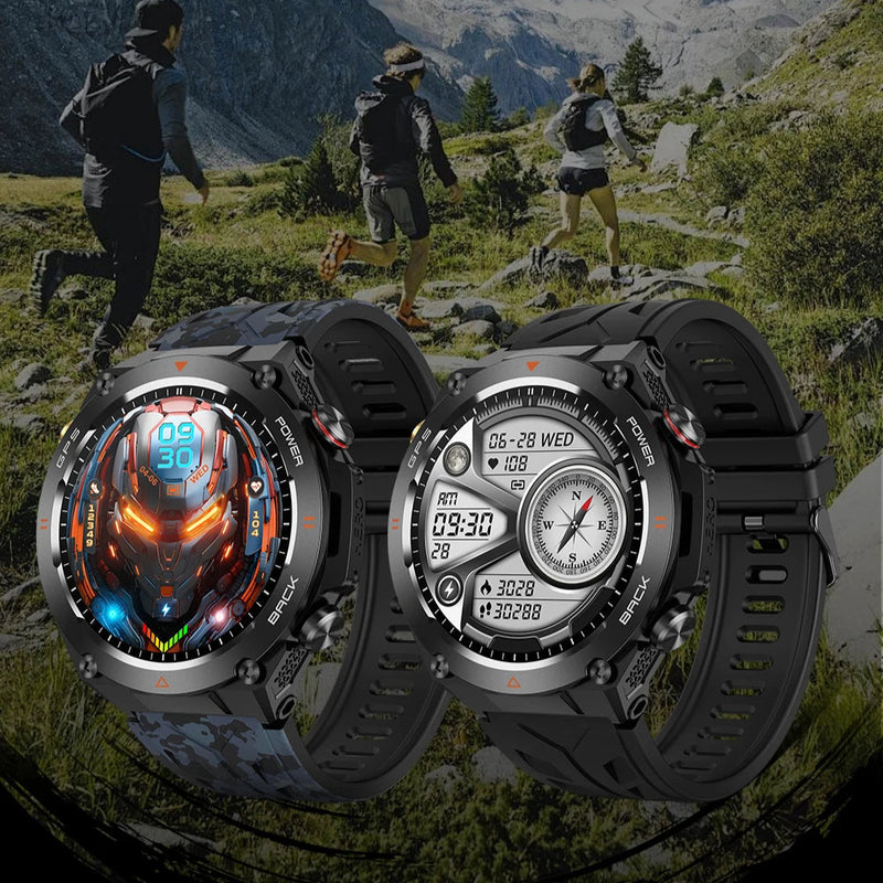 Relógio Bravo UltraNav V75 – Smartwatch com GPS, Bússola, Ligações Bluetooth e Tela HD 1.45