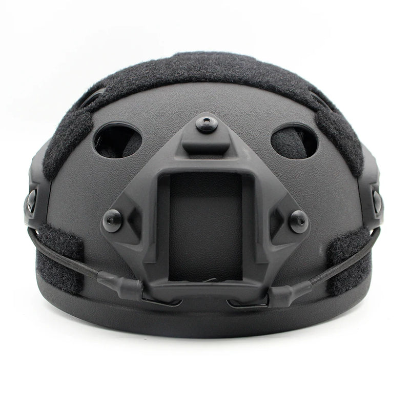 Capacete Tático Bravo Sentinel-X PJ – Modelo Airsoft com Trilhos Laterais, Ventilação Superior e Ajuste Rápido | Simulação Militar, Ciclismo e Airsoft