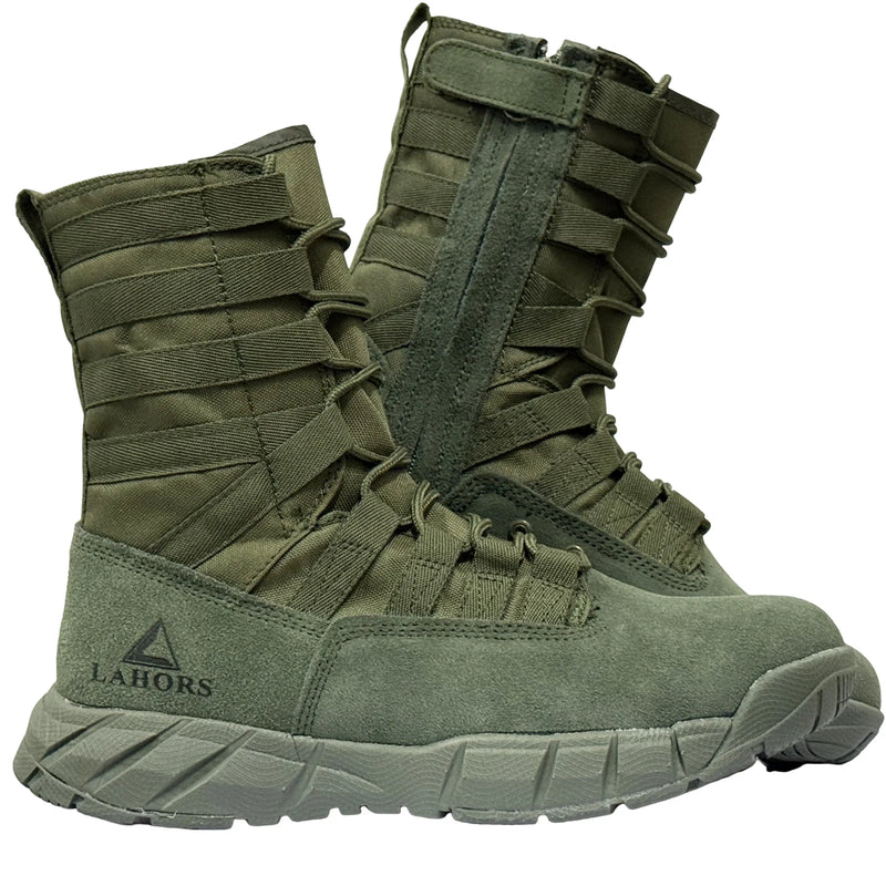 Bota Tática Bravo DesertFox S2 – Cano Médio, Couro Camurça Leve, Respirável, Antiderrapante