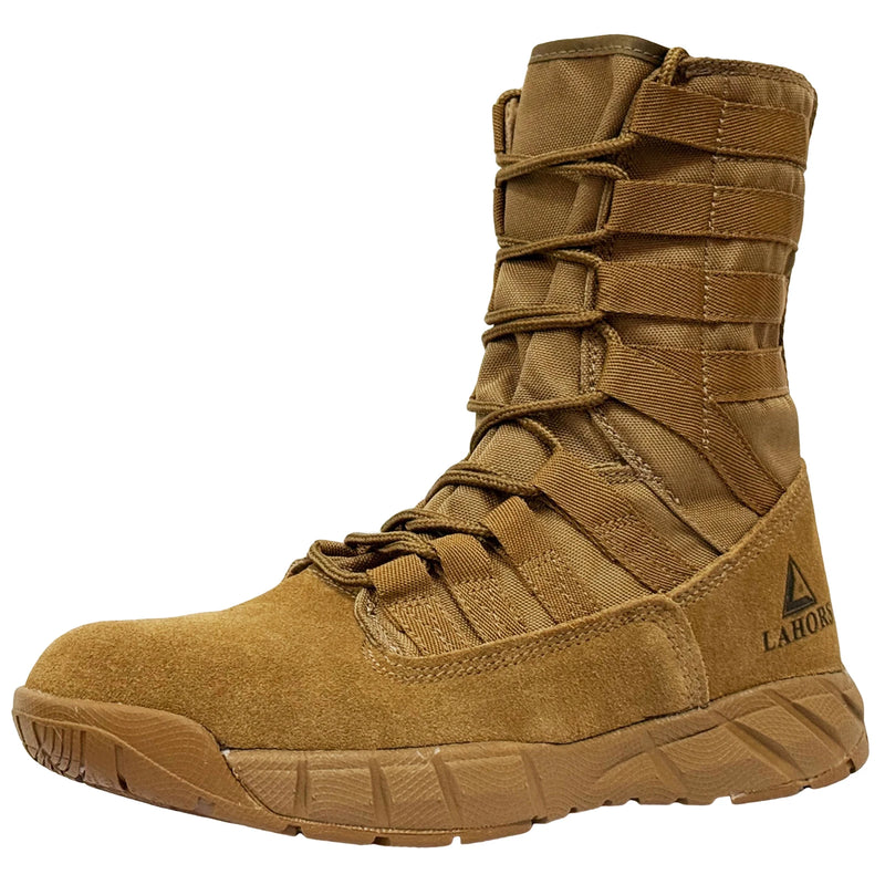 Bota Tática Bravo DesertFox S2 – Cano Médio, Couro Camurça Leve, Respirável, Antiderrapante