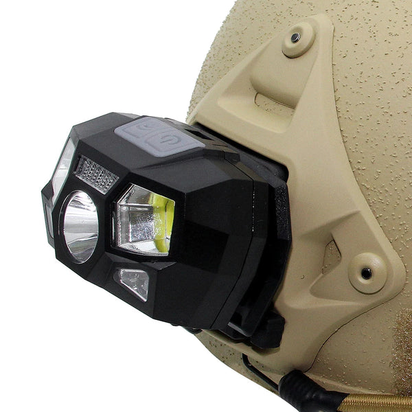 Lanterna Tática Bravo SignalCore T1 com Sensor de Toque – Recarregável USB, à Prova d’Água, para Capacete.