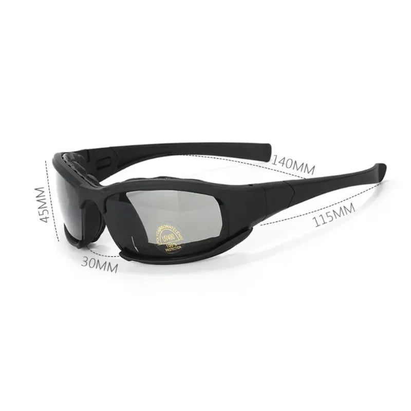 Óculos Táticos Bravo Vision – Proteção UV e Alta Definição para Airsoft, Motociclismo e Aventura ao Ar Livre