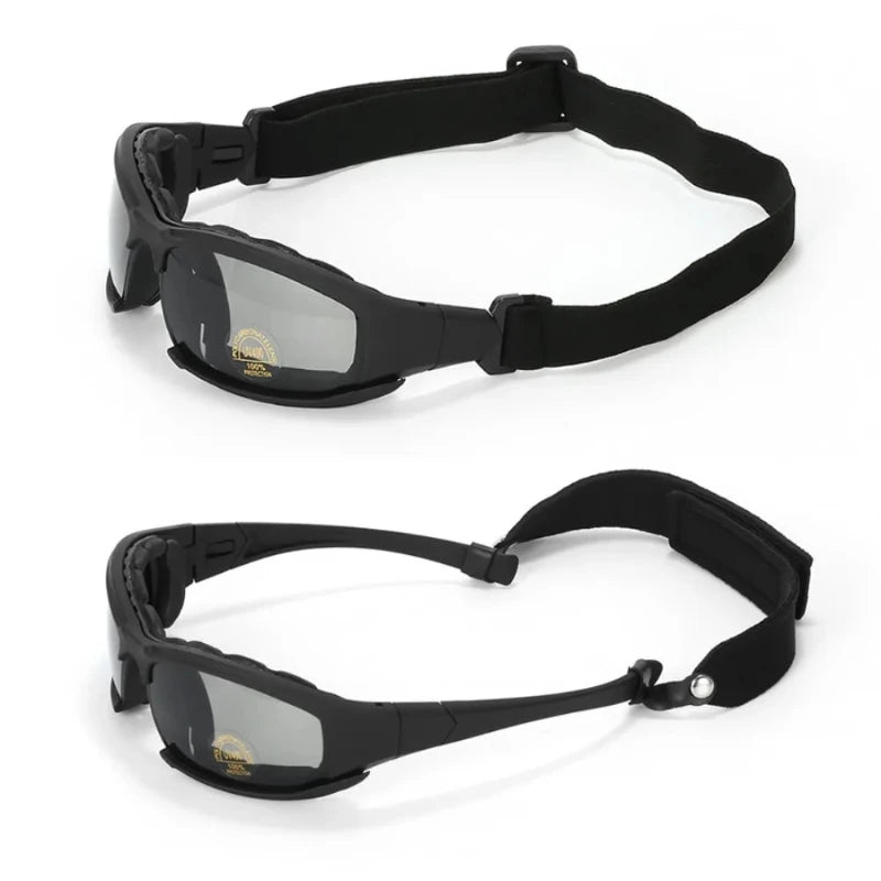 Óculos Táticos Bravo Vision – Proteção UV e Alta Definição para Airsoft, Motociclismo e Aventura ao Ar Livre